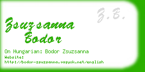 zsuzsanna bodor business card